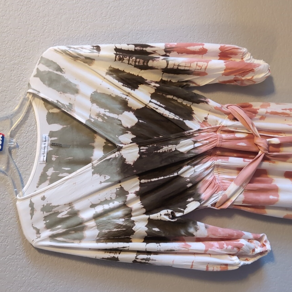 Young Fabulous & Broke Moody Tie Dye Wrap Maxi Dress - Picture 3 of 8